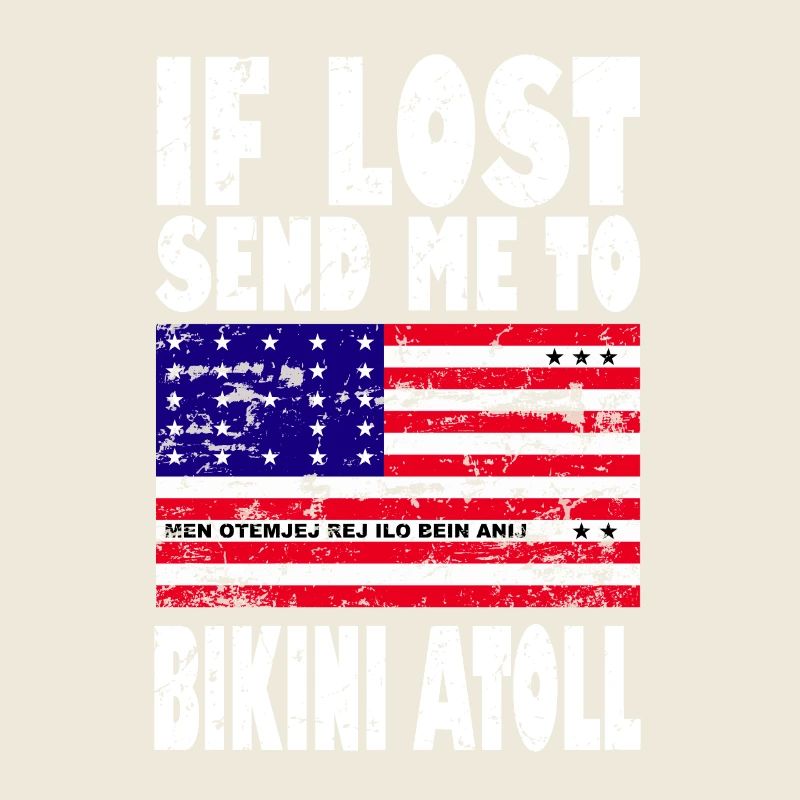 Bikini Atoll Flagge Spruch
