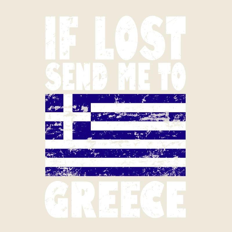 Griechenland Flagge Spruch