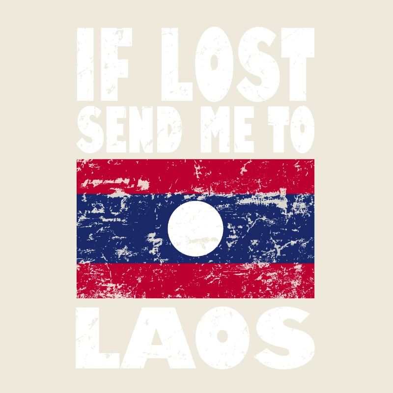 Laos Flagge Spruch