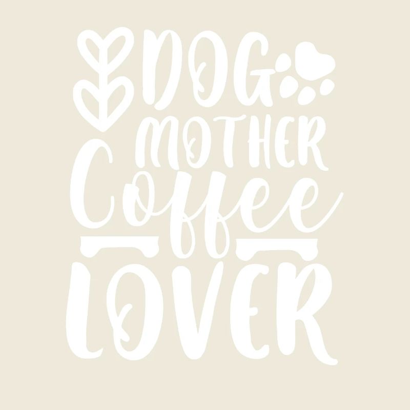 Chien mère amateur de café