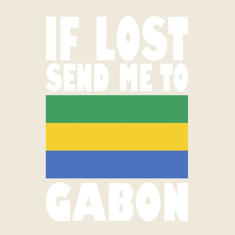 Gabon Flag Saying