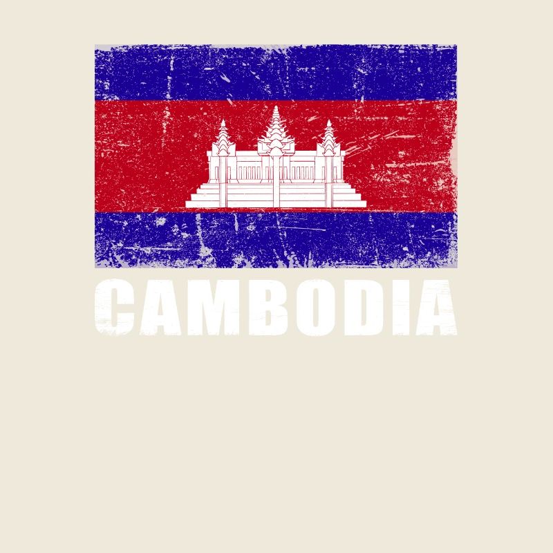 Cambodge Drapeau Grunge Cambodge Drapeau