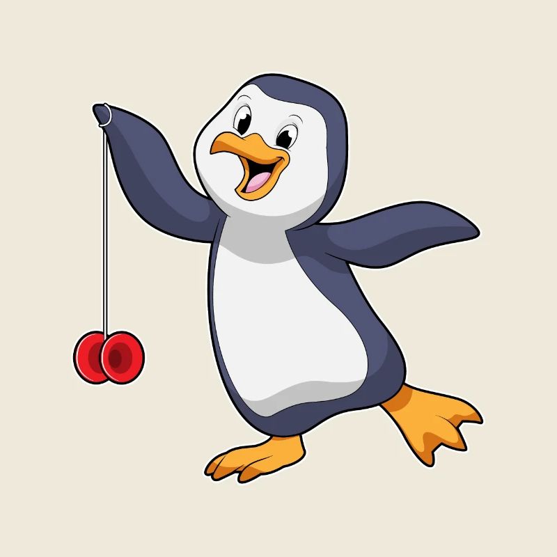 Pinguin mit Jojo