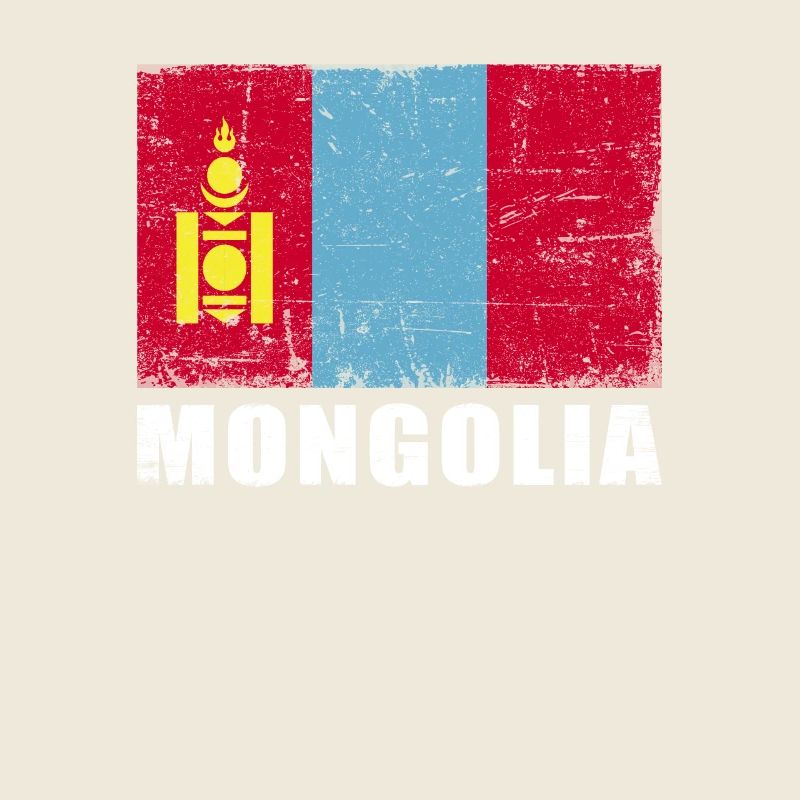 Mongolei Flagge Grunge Mongolei Fahne