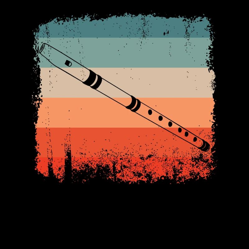 Flute Player Flute Retro