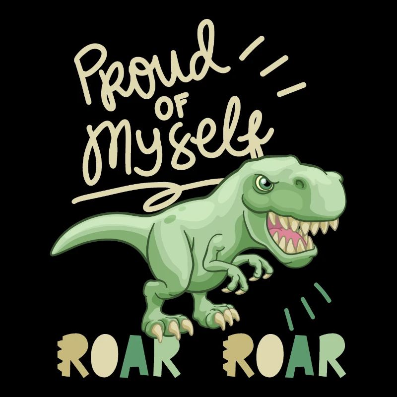 Motivation-Inspiration, Spruch mit Dinosaurier
