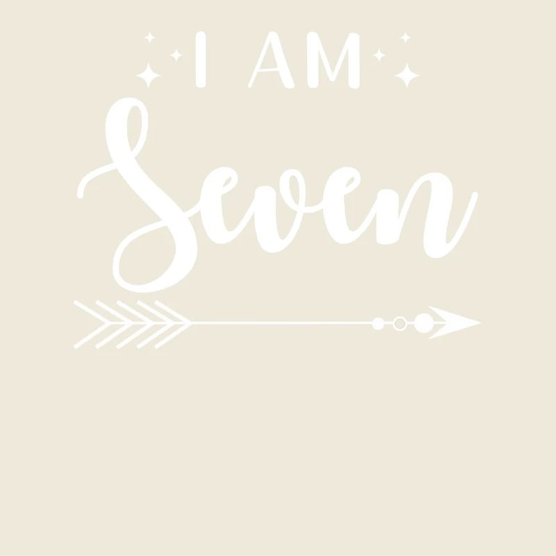 Sieben Jahre Geburtstag Ich Bin Sieben