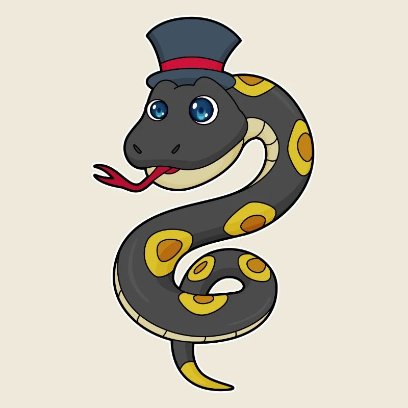 Snake with hat