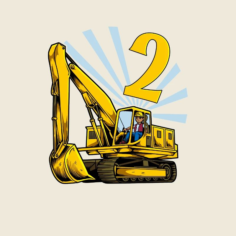 Ich bin 2 - Bagger Geburtstag 2 Jahre