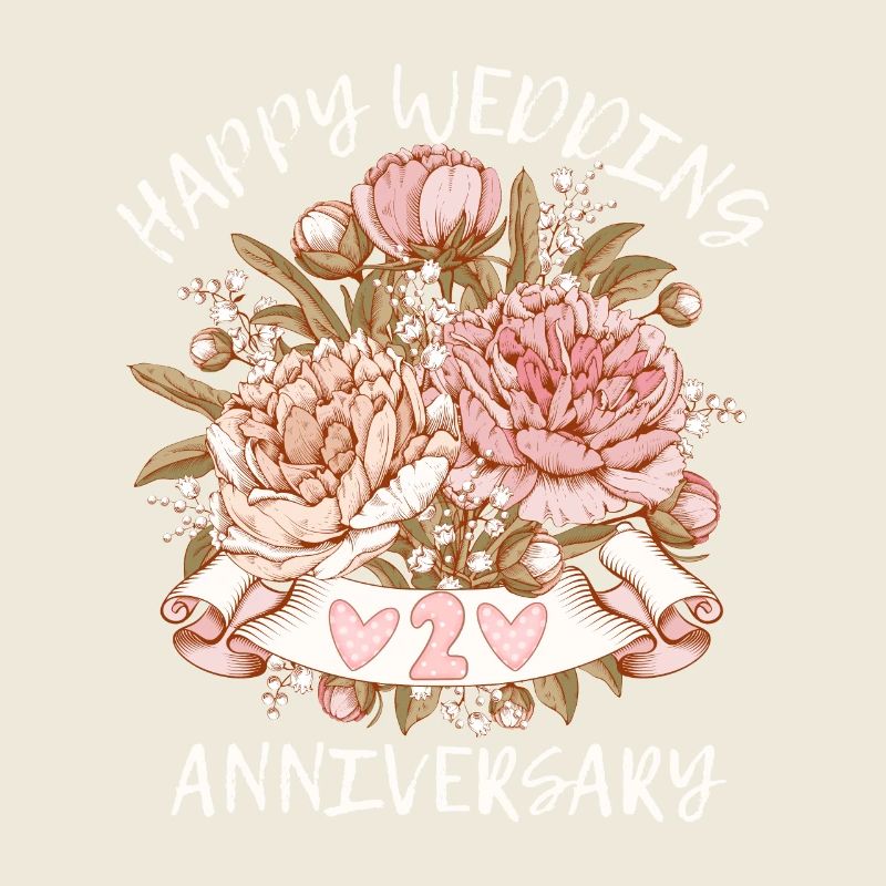 Félicitations d’anniversaire de mariage avec des hortensias
