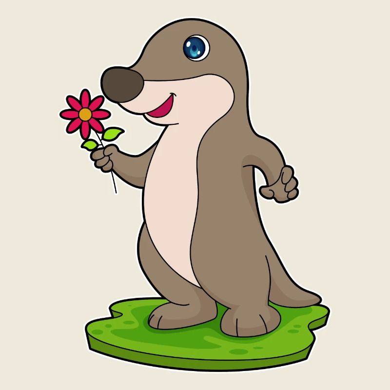 Loutre à fleur
