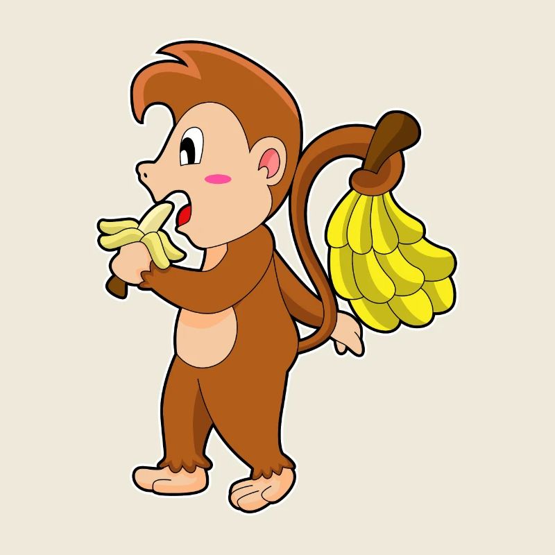 Singe aux bananes