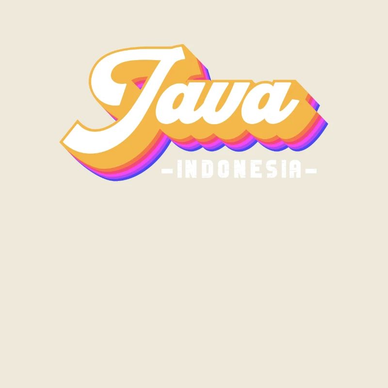 Vintage Urlaub Reise Indonesien Java