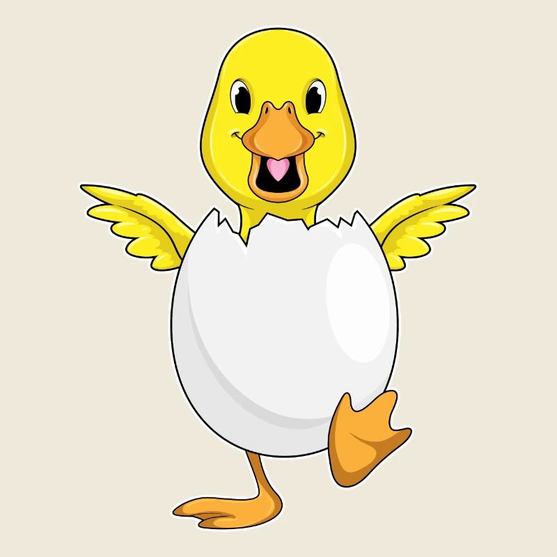 Duck with egg