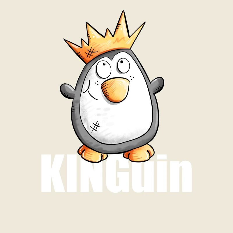 Königspinguin I König Pinguin Mit Krone Kinguin
