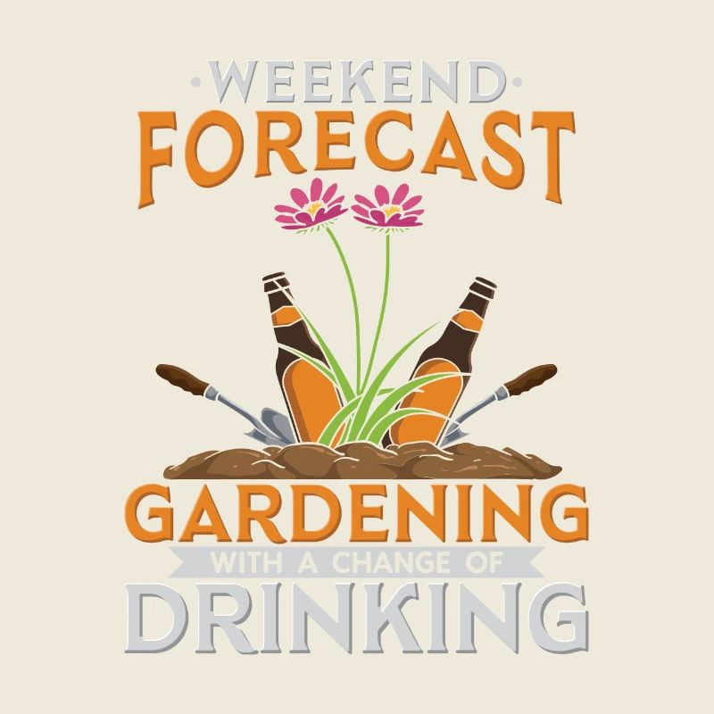 Drôle de conception de bière de jardin