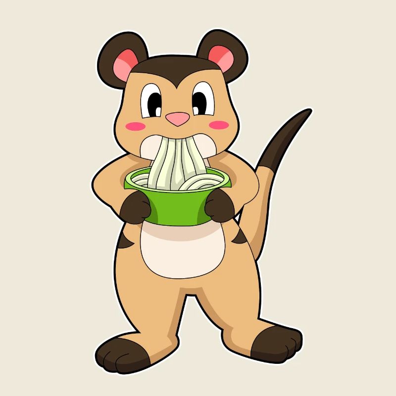 Erdmännchen mit Ramen