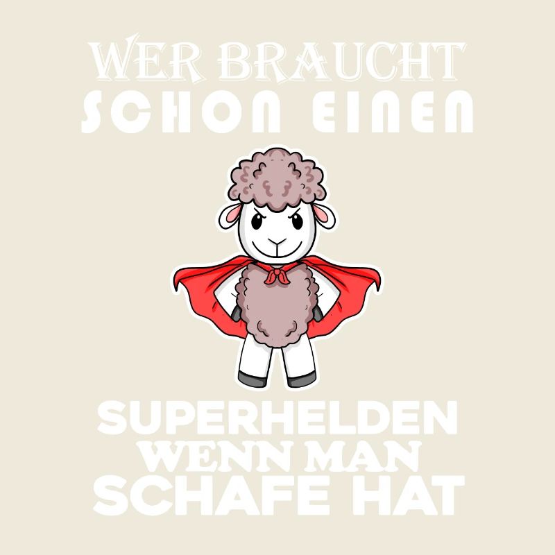 Schaf Superheld Hirte
