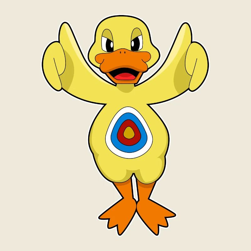 Bullseye de fléchette de canard