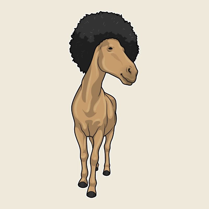 Pferd Afro