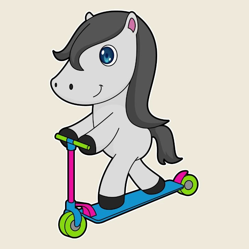 Pferd Scooter