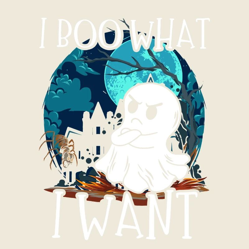 I Boo What I Want Grumpy Spooky Ghost Halloween