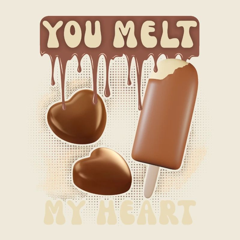 Chocolat Saint-Valentin, Crème glacée au chocolat, couples couples