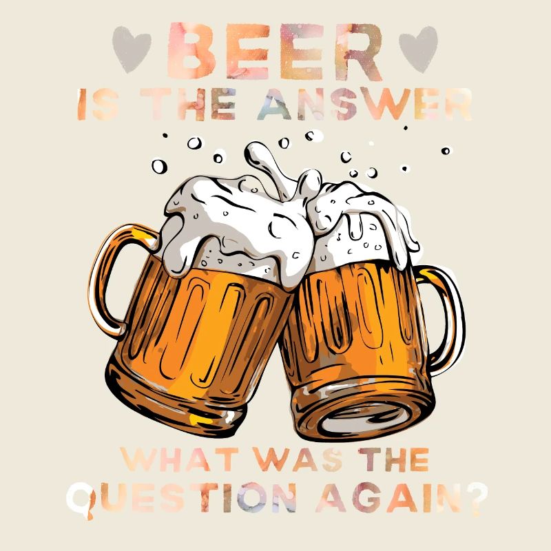 Beer Drinker Funny Beer Saying Beer-Is-The-Answer