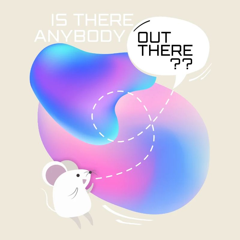 Mouse in space, funny saying