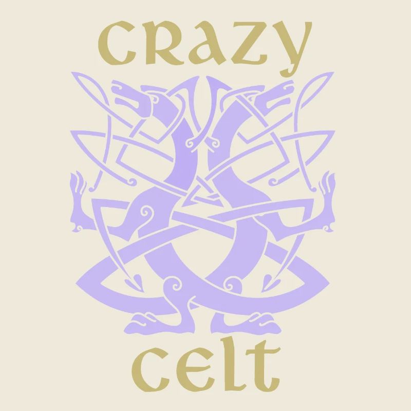 Keltische Drachen, Celtic Irisches Ornament Spruch
