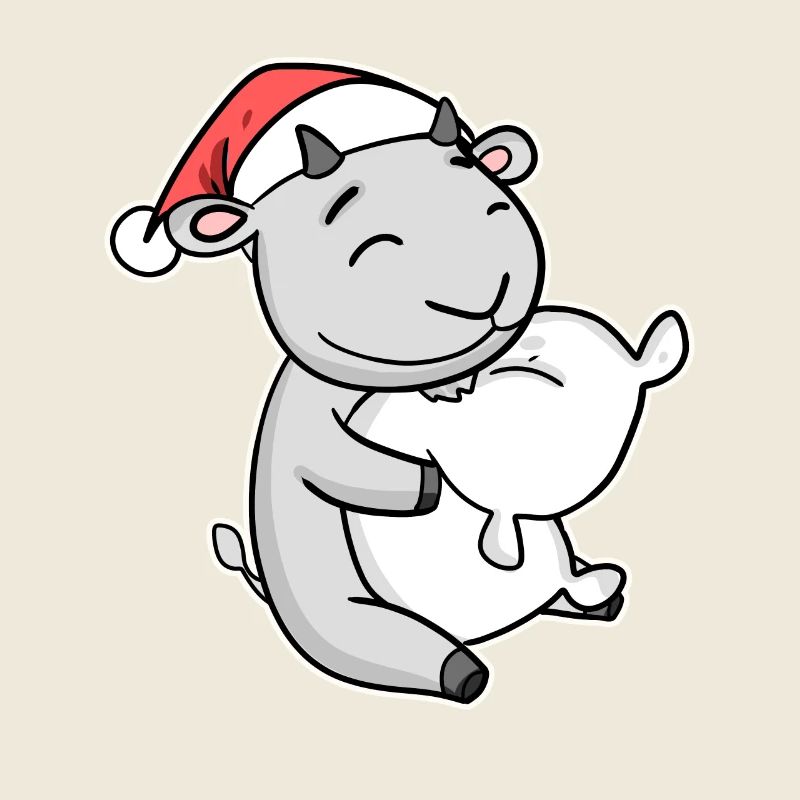Chèvre Noël Noël Oreiller bébé