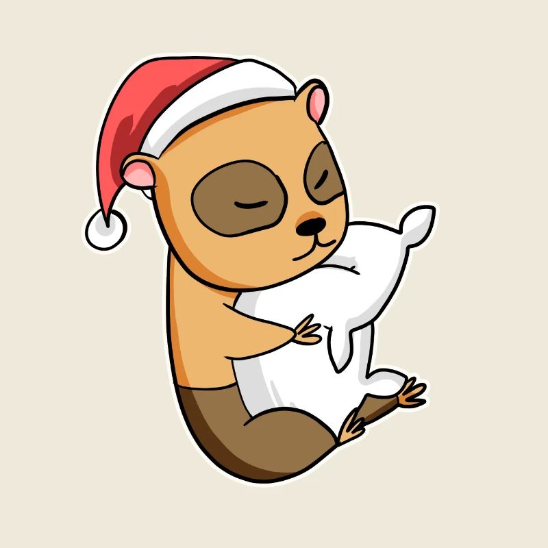 Écureuil sommeil de Noël