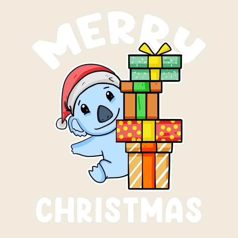 Joyeux Noël Koala avec cadeaux