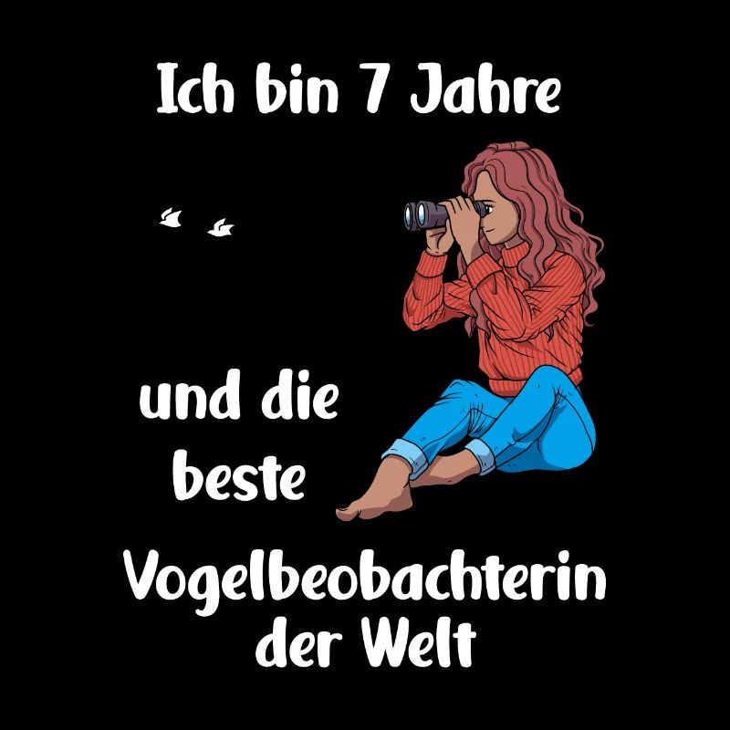 Ich bin 7 - Mädchen Vogelbeobachtung