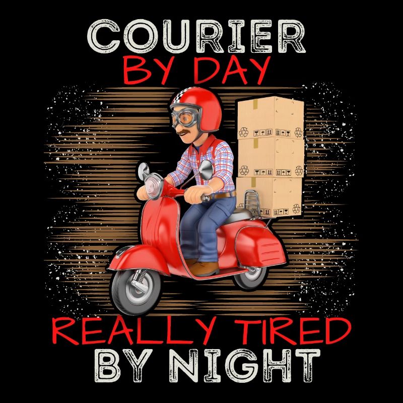 Courier Courier Driver Parcel Delivery Funny Saying
