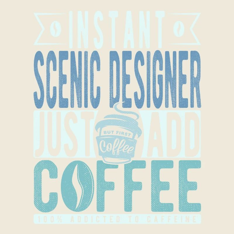 Citation de café de concepteur scénique