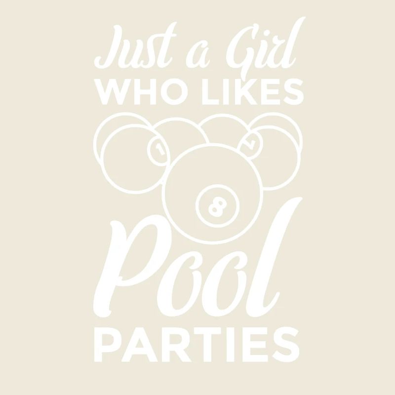 Nur ein Mädchen das Poolpartys mag