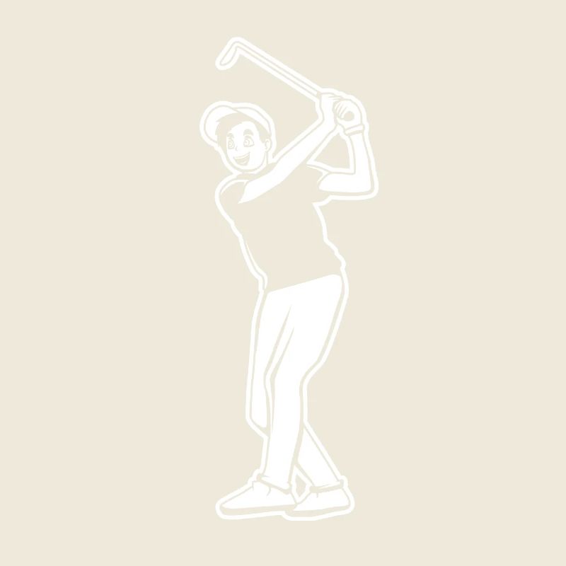 Golfspieler Junge