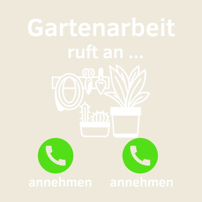 Gartenarbeit ruft an - annehmen oder annehmen?