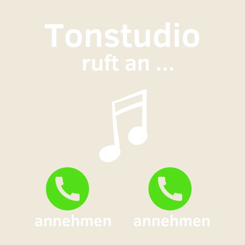 Tonstudio ruft an - annehmen oder annehmen?