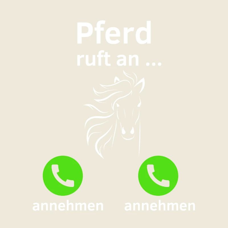 Pferd ruft an - annehmen oder annehmen?