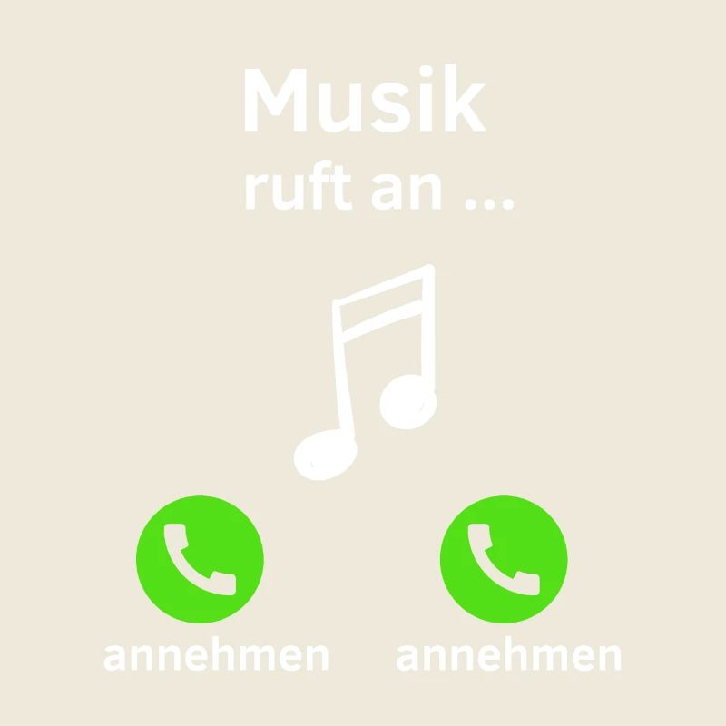 Musik ruft an - annehmen oder annehmen?