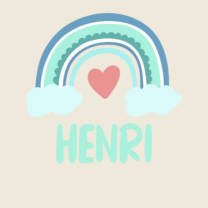 Henri Name Regenbogen Baby