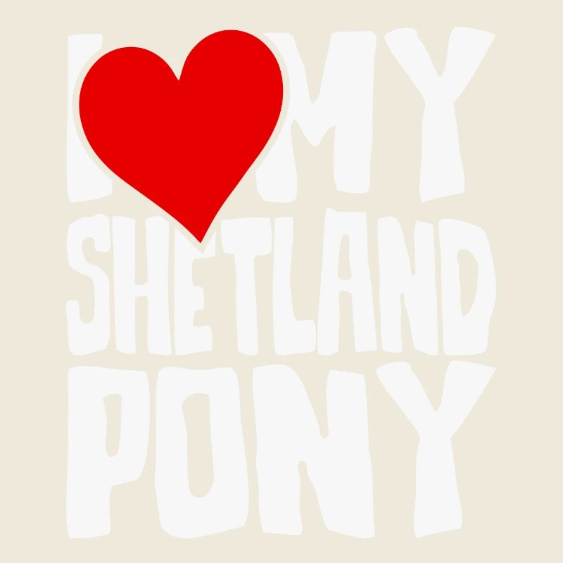 Ich liebe mein Shetland Pony