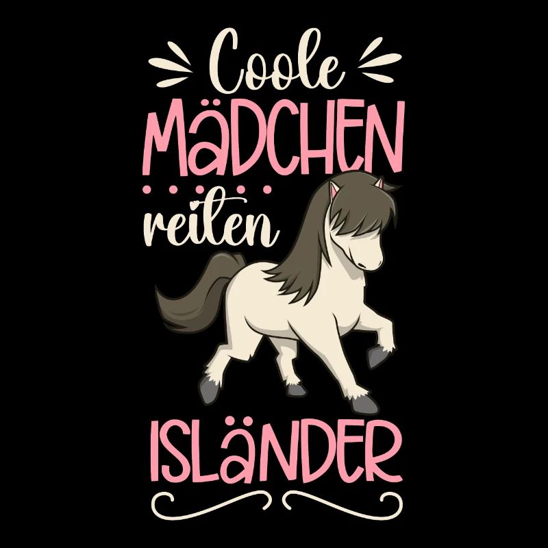 Coole Mädchen reiten Isländer