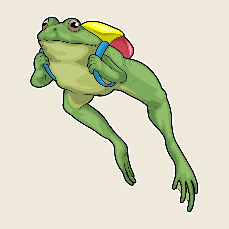 Frosch Wanderer Rucksack