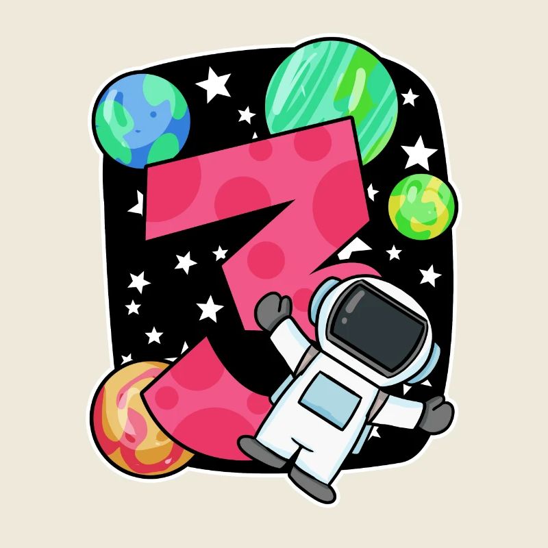 3 ans Jeune astronaute - Trois ans