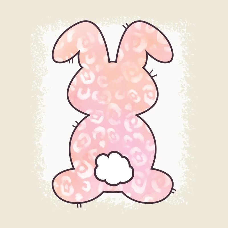Leopard Print Bleached Easter