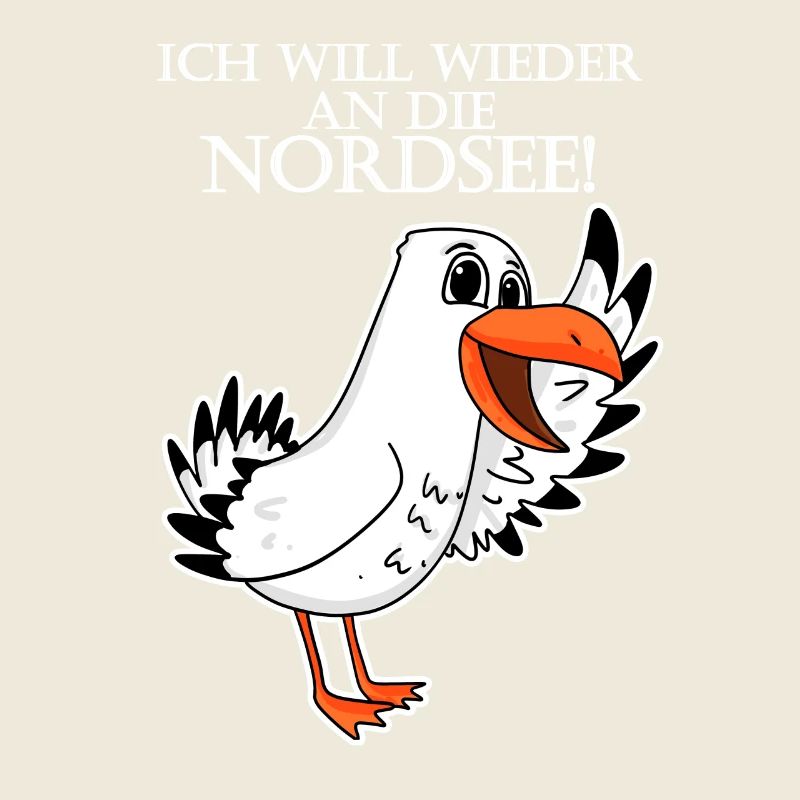 Nordsee Plattdeutsch Spruch Moin Möwe