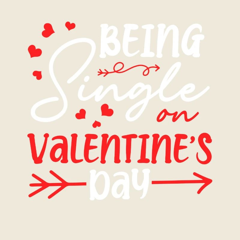 Being Single on Valentine's Day Hearts Solo Celebrant